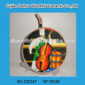 Beautiful butterfly of ceramic pot holder with red rope